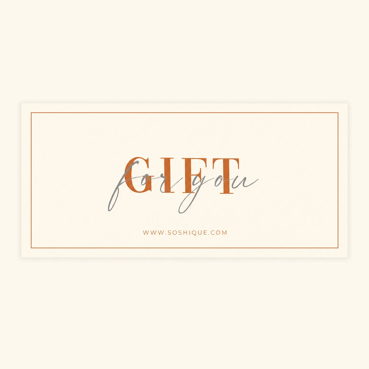 Soshique Gift Card