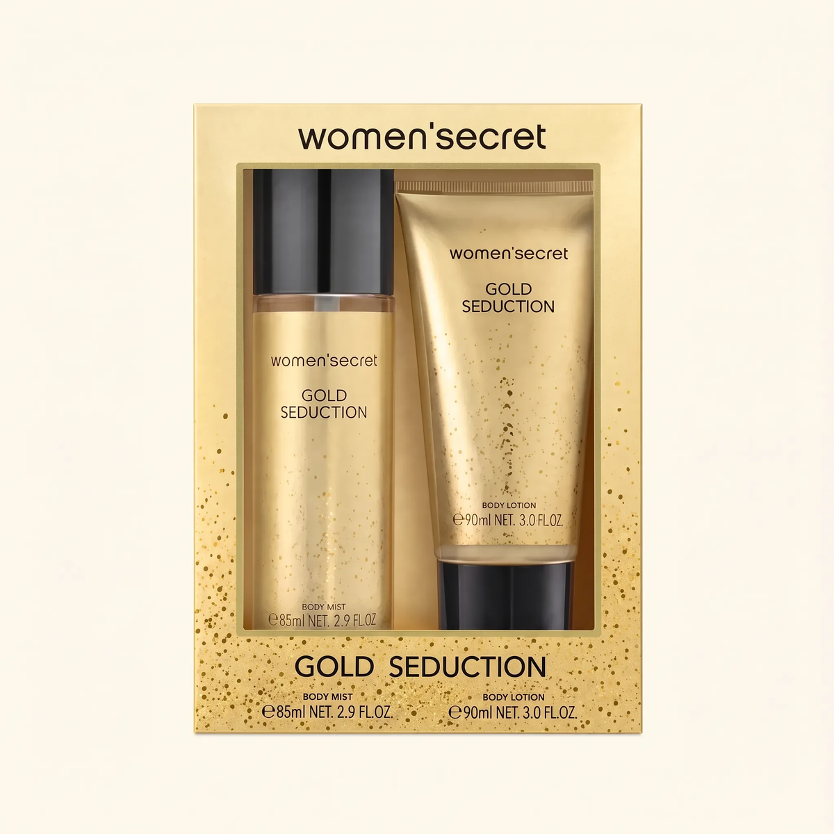 Women'Secret Gold Seduction Body Mist & Lotion Set