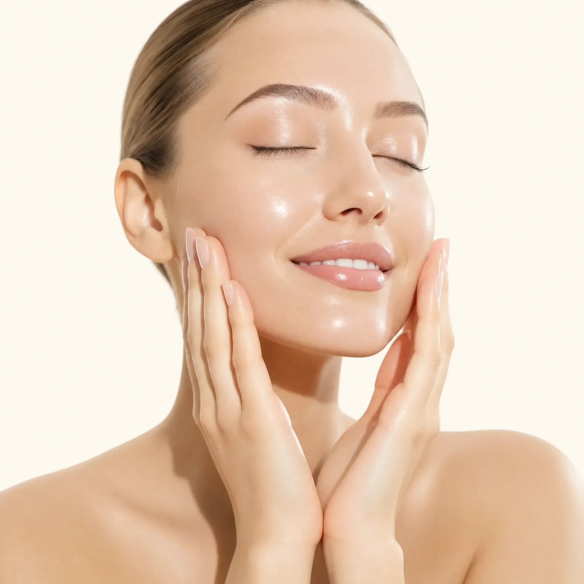 glowing skin after a studio treatment